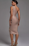 NEW Stylish Solstice One Shoulder Bandage Dress, Sz M, Retails $56