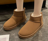 NEW Snow Boots Women Winter New Velvet Thick Warm Shoes Women Outdoor Shoes Women Non-Slip Shoes, Chestnut, Sz 41 (8.5/9)
