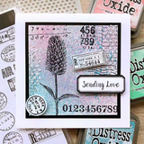 NEW Global Clear Stamps AIR MAIL Sentiments Clear Silicone Stamp for DIY Scrapbooking Cards X4