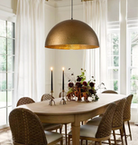 NEW Pendant Lightie Large 1-Light Industrial Hammered Metal Dome Pendant Light, Copper, 23.6", Retails $998