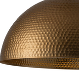 NEW Pendant Lightie Large 1-Light Industrial Hammered Metal Dome Pendant Light, Copper, 23.6", Retails $998