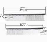 NEW Stainless Steel Finishing Comb for Dogs and Cats, Durable Pet Grooming Tool for Normal Hair, Long and Thick Fur Detangling Brush