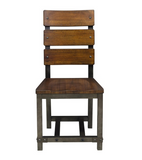NEW Homelegance Holverson Traditional Height Acacia Wood Chairs set of 2, Rustic Brown - Made in Vietnam, RETAILS $350+ FOR SET OF 2 CHAIRS