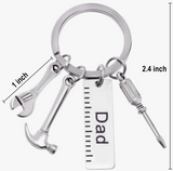 NEW Kimi House Pop Keychain with Ruler Hammer Wrench Screwdriver Gifts for Dad, Father’s Day Gifts from Daughter and Son