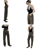 NEW Majestic Mementos Chloe Leopard Pants, Sz M, Retails $152