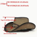 NEW Leather Cowboy Hat For Women And Men - Western Style Fedora Hat, Retails $111