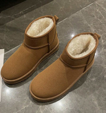 NEW Snow Boots Women Winter New Velvet Thick Warm Shoes Women Outdoor Shoes Women Non-Slip Shoes, Chestnut, Sz 41 (8.5/9)