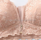 NEW Comfort Bra Cotton Lining Soft Lace for Women Seamless Spandex / Cotton Plus Size Solid Blush Pink, Sz 2XL