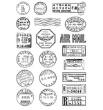 NEW Global Clear Stamps AIR MAIL Sentiments Clear Silicone Stamp for DIY Scrapbooking Cards X4