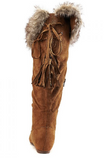 NEW Wild Diva Candies Fur Flat Boot, Ours are Lighter Taupe as shown in pics, Sz 6.5, Retails $64