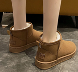NEW Snow Boots Women Winter New Velvet Thick Warm Shoes Women Outdoor Shoes Women Non-Slip Shoes, Chestnut, Sz 41 (8.5/9)