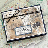NEW Global Clear Stamps AIR MAIL Sentiments Clear Silicone Stamp for DIY Scrapbooking Cards X4