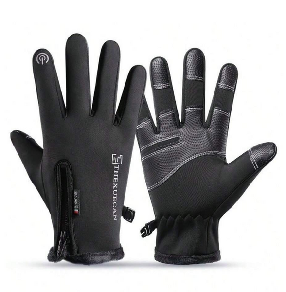 NEW Windproof And Waterproof Cycling Gloves, Running Gloves, Driving Gloves, Skiing Gloves, Winter Warm Touch Screen Gloves For Windproof, Suitable For Cold Winter Weather With Snow - Sz Women's Lg/Men's M