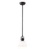 NEW Canarm Ltd Rowan 7-In x 11.25-In Bronze Pendant Light