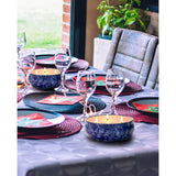 New Retails $84+ Topsics Large Citronella Candles for Indoor/Outdoor, 3 Pack, 14 oz, 3 Wick Soy Wax Candles, 80 Hours Burn Time Each! Re-use tins for plants or storage! Purple Floral