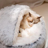New Cozy Cocoon Pet Bed For Dogs & Cats, 20 Inch! Grey