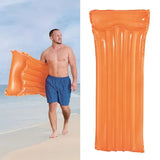 NEW Transparent Resistant Vinyl Mattress Floaty, Orange, 72" L X 30" W