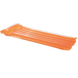 NEW Transparent Resistant Vinyl Mattress Floaty, Orange, 72" L X 30" W