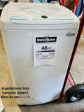 New COMFEE' Portable Fully Automatic Washing Machine, 1.0 Cu.Ft (IEC) Compact Washer With LED Display, Ivory White! Has some cosmetic imperfections front bottom of machine (see pics) this doesn't affect its use! Retails $362+