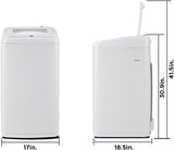 New COMFEE' Portable Fully Automatic Washing Machine, 1.0 Cu.Ft (IEC) Compact Washer With LED Display, Ivory White! Has some cosmetic imperfections front bottom of machine (see pics) this doesn't affect its use! Retails $362+