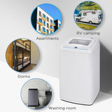 New COMFEE' Portable Fully Automatic Washing Machine, 1.0 Cu.Ft (IEC) Compact Washer With LED Display, Ivory White! Has some cosmetic imperfections front bottom of machine (see pics) this doesn't affect its use! Retails $362+