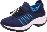 New Comfortwear Orthofit Comfort Shoes with Arch Support and Comfort, Blue & Black, Sz 8.5
