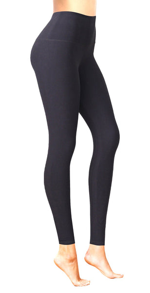 New with tags! Brushed Buttery Soft Tummy Control 5″ High Waist Full Length Comfy Black, One Size, Fit S-M