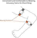 New Retail $60+ COOSPO Heart Rate Monitor Armband HW807, Bluetooth 5.0 ANT+ HRM with HR Zone LED Indicator, Tracking Heartbeat HRV for Fitness Training, Work with Peloton/Polar/Wahoo/Strava/Zwift/DDP Yoga