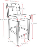 New in box! CorLiving DAD-424-B Antonio Counter Height Barstool in Grey Tweed Fabric! 25" Seat Height! Retails $211+