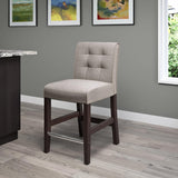 New in box! CorLiving DAD-424-B Antonio Counter Height Barstool in Grey Tweed Fabric! 25" Seat Height! Retails $211+