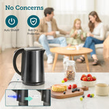 New COSORI Stainless Steel Electric Kettle, 1500W Fast Boiling Water, Auto Shut-Off & Boil-Dry Protection, Cordless,1.5L Wide-Open Lid Electric Tea Kettle, Double Wall, Black