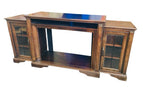 NEW Assembled Amazing Large 74" Media Console without fireplace insert! Retails $997+ Minor scuffing from transport