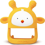 New COZYPANDA Baby Teether for Babies 0-6 Months, Never Drop, Silicone, Teething Relief, BPA Free(Yellow)