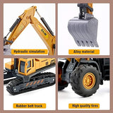 New in box! Construction Vehicles Truck Toy Playset, Kids Engineering Truck set, Crane, Excavator, Cement, Fuel Truck, Wheel Loader W/ 3 Interchangeable Parts Retails $70+