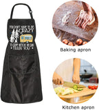 New ZJXHPO Camping Gift You Don't Have To Crazy To Camp With Us Apron Camp Trailer Apron Picnic Apron Camping Lover Gift