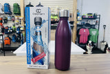 NEW CrazyCap 2.0 UV Water Purifier & Self Cleaning Stainless Steel Insulated Water Bottle - Turns Any Water Source Into Clean Drinkable Water - Perfect for Hiking, Camping, Travel and Survival, Dark Purple