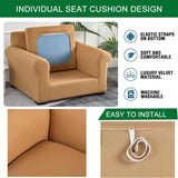New Retails $50+ CRFATOP 2 Piece Chair Covers Stretch Sofa Covers Couch Slipcovers Washable Armchair Sofa Couch Slipcover Furniture Protector with Elastic Bottom for Living Room in Camel
