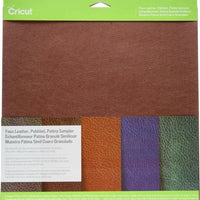 New Cricut 12” x 12” Pebbled Faux Leather, Patina Sampler