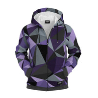 New Freshhoods Unisex Cubes Space Zip Up Hoodie Men's Sz L Retails $132+