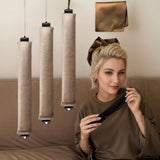 New Jumbo Heatless Hair Curlers for Long Hair Overnight Wavy Hair Curlers Blowout Rods Heatless Curls Curling Headband No Heat Hair Rollers for Long Hair Volume Blow Out Women Hair Waver Tool Khaki