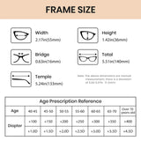 New Cyxus Blue light Blocking Reading Glasses 2091 Red +1.00, includes case, cleaning cloth & original box, #103