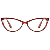 New Cyxus Blue light Blocking Reading Glasses 2091 Red +1.00, includes case, cleaning cloth & original box, #103