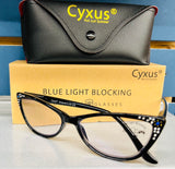 New Cyxus Blue Light Blocking Readers +2.0, Includes case, cleaning cloth & original box , black
