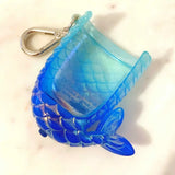 NEW Bath & Body Works PocketBac Mermaid Tail Hand Sanitizer Holder Blue