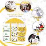 NEW 3 Packs Wall Closet Hanging Storage Bag, XICEN 3 Pockets Waterproof Wall Mounted Over The Door Hanging Organizer, Premium Linen Fabric Nursery Storage Pocket for Room Bedroom Bathroom, Retails $57
