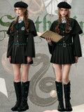 NEW Retails $126, Harry Potter Slytherin Detachable Cape Sailor Collar Pleated Skirt Mini Dress Harry Potter and KYOUKO Collaboration, Sz M