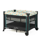 NEW Pamo Babe Bassinet Nursery Center Play Yard Crib w/ Changing Table, Grey & Blue, Retails $279+