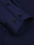 NEW Men's Formal Solid Long Sleeve Slim Fit Button Up Shirt For Business Occasions, Spring Fall Men's Shirt, Navy Blue, Sz M, Retails $95