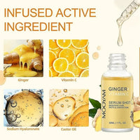 NEW 1pc Ginger Vitamin C Facial Serum, Daily Brightening Moisturizing Glow Serum, Reduce Facial Dark Spots BB: 09/26