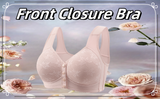 New Seamless Wire free Daisy Bra for Women Comfortable Convenient Front Close Button, back smoothing Taupe Tag Says XL but FitsM/L (Ours is a Taupe Pinkish colour)